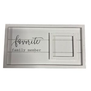 Mud Pie Favorite Family Member Picture Frame Distressed Wood Photo‎ Display